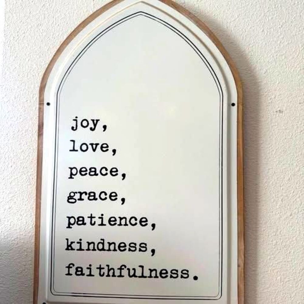 Joy Love Peace Grace Wall Sign - Home Decor